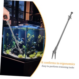 SEWOART Pliers Long Aquarium Tweezer Aquarium Aquarium Scraper Handle Aquarium Fish Tank Extra Long Snake Grabber Tool Bend to Feed Curved Tools
