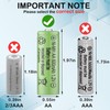 Lombaour 1.2 Volt AA 600mAh NiMH Rechargeable Batteries,Pre-Charged Double A