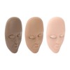 3PCS Eyelash Mannequin Head Removable Replaced Eyelids Eyelash Practice Head