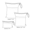 ALVABABY 3 bolsas para pañales de tela para bebé, impermeables,