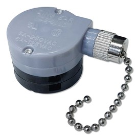 Jifeijidian Ceiling Fan Switch 3 Speed 8 Wire ZE-208D Zing Ear Pull Chain Cord Control Replacement Repair Kit For Hanging Fans Lights Appliances Cabinet Light Wall Lamps Plastic Shell Nickel
