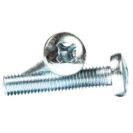 M8 (8mm x 45mm) Phillips Pan Head Machine Screws Zinc Plated Steel DIN 7985 (Pack of 10)