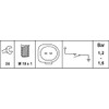 HELLA 6ZL 008 280-101 Oil Pressure Switch - 12V -