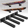 DIYIIRON 4 Pack Snowboard Wall Mount,Snowboard & Skateboard Wall Mount