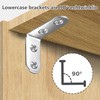 20 Pcs Angle Brackets 90 Degree Bracket 40X40mm (4 Holes)