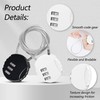 YAODHAOD 3 Digit Combination Padlock Locks, 2 Pieces Cable Luggage