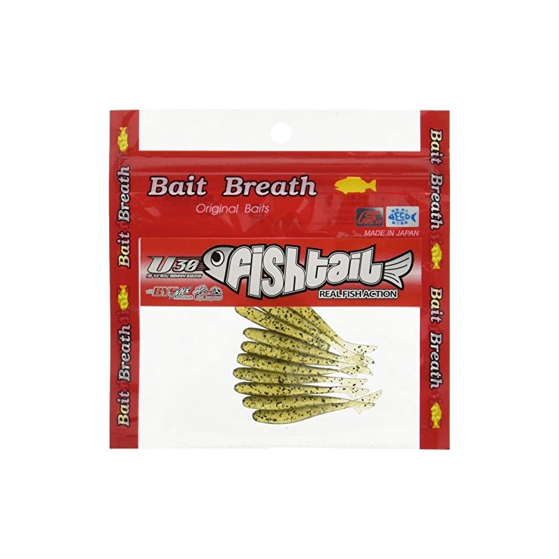 Bait Breath Worm Lure U30 Fishtail 2#120 Green Pumpkin/Seed