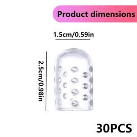 30 Stück Zehenschutz Silikon,Zehenschutz Kleiner Zeh,Zehenschutz,Zehenkappen, Zehenschutz Transparent,Zehenschutz Silikon Atmungsaktiver,Für Hühneraugen Blasen Fußschmerzen Männer Frauen