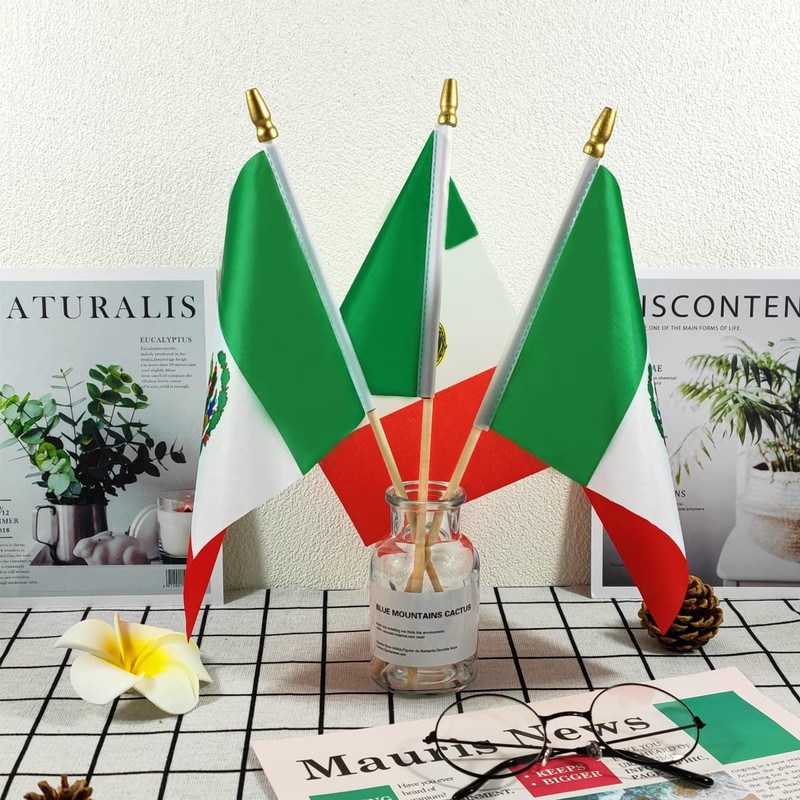 Newperlite Mexico Stick Flag Mexican Small Mini Hand Held Flags