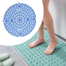 perfeclan Fußmassagegerät Massagemassagebad zum lang sitzenden ergonomischen Akupressurmatten -Matten -Reflexzonenpad für Büro -Fitness -Haushalt, Blau