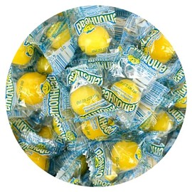 Lemonheads Candy, 1lb Bulk Bag (Approximately 60 pieces), Sour Hard Candies, Yellow Candy, Indvidually Wrapped Lemonhead Bulk Candies