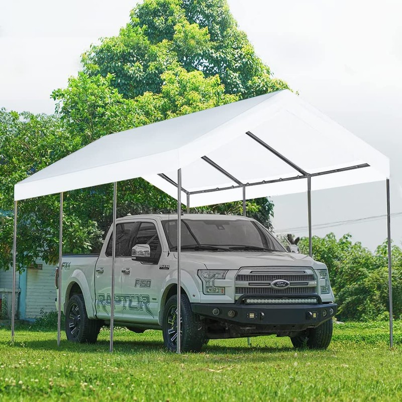 10'x20' Carport Replacement Top Canopy Cover for Car Garage Shelter
