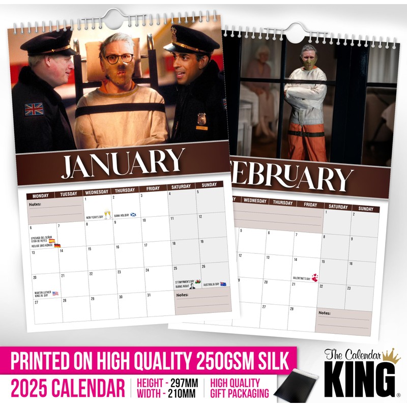The Calendar King // Hannibal Starmer - 2025 Wall Calendar