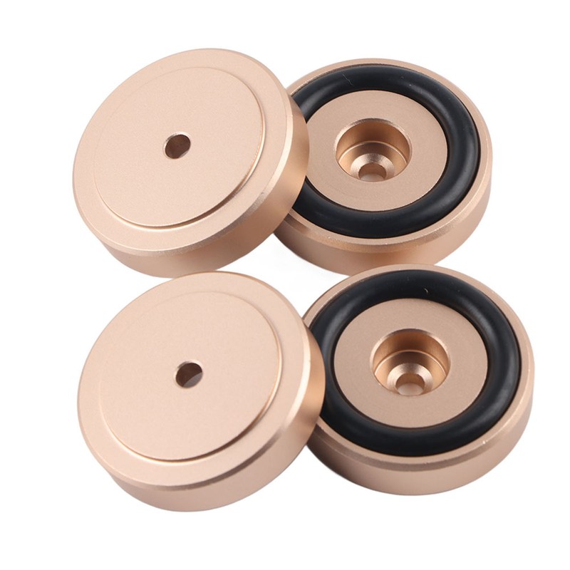 4PCS 40*10mm Aluminium Alloy Amplifier Pad Anodizing Sand Blasting Amplifier
