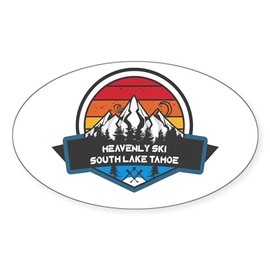 CafePress Heavenly Ski Resort South Lake Tahoe California Sticker Sticker (Oval 50 pk)