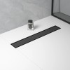 Premium 24" Black Stainless Steel Linear Shower Drain CUPC Certified