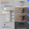 shiningwell Wall Outlet Extender with Shelf and Night Light, Surge