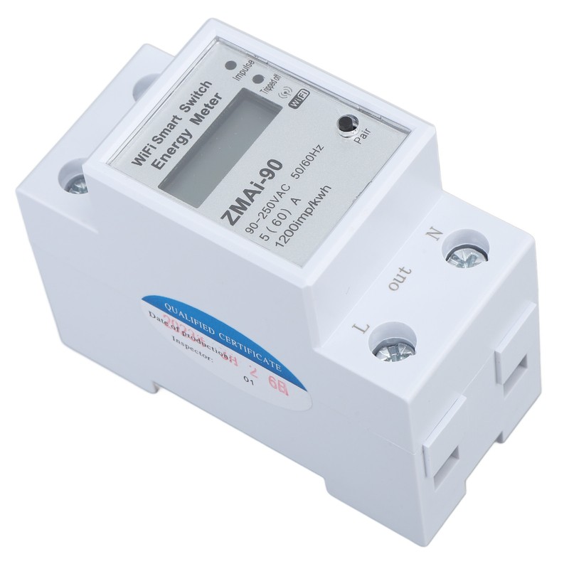 Single Phase Energy Meter WiFi Metering Switch Electric Meter APP