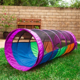 Pacific Play Tents 20407 Kids Peek-A-Boo I See You 6' Crawl Tunnel - Multicolor