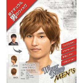 Party City WIGGY RICH Airy Short Men's Wig Light Brown