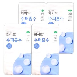 White Super Absorbent Small Size 32 x 4 Set Sanitary Napkins Large Capacity / 화이트 수퍼흡수 소형 32개 x 4세트 생리대 대용량