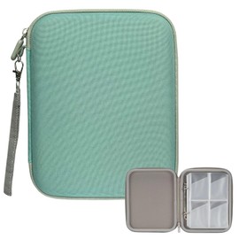 Card Binder, Yoto Card Holder Travel Protective Card Case up to 96 Cards | Card Albums with Zipper & Handle Strap | Card Storage Transparent Protective Pages Convenient Access