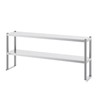 VEVOR Double Overshelf, Double Tier Stainless Steel Overshelf, 12 x