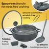 Nativo Nonstick Nontoxic Ceramic Caldero (Dutch Oven) with Glass Lid,