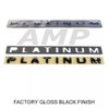 2PC Set Expedition Platinum Door Rear Emblem 3D Badge Nameplate