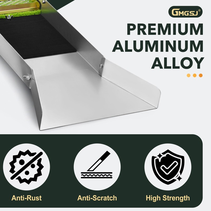 GMGSJ 50" Folding Aluminum Sluice Box for Gold Mining