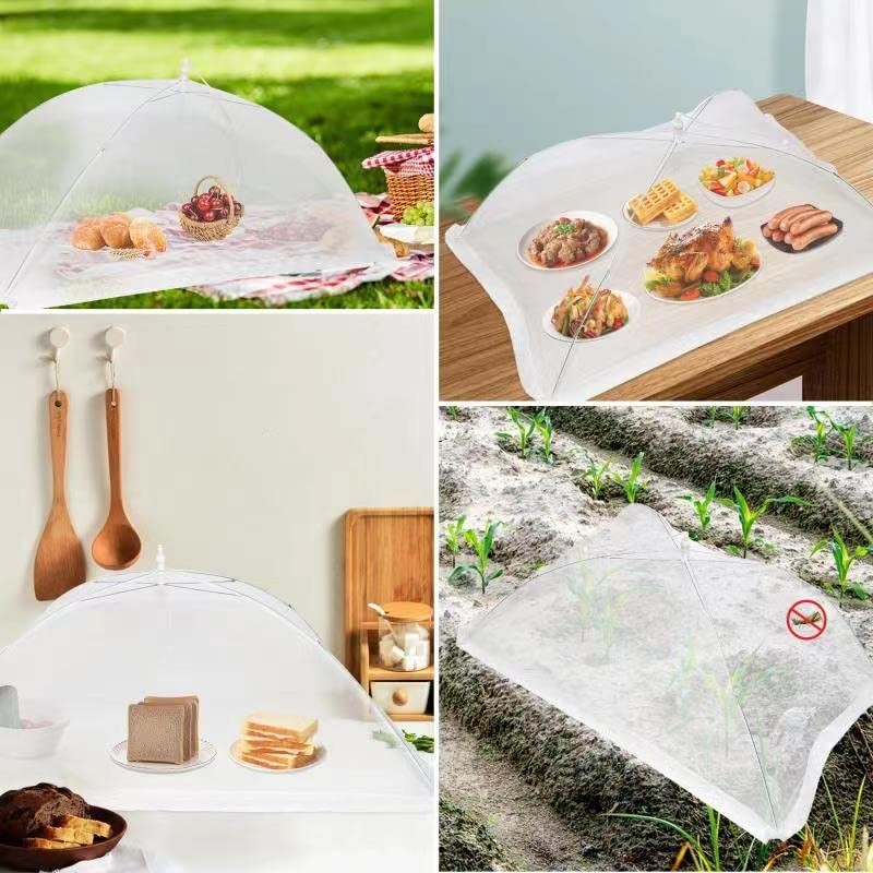 2 PCS Extra Large Food Covers Nets for Outside（40"X24"）umbrella Mesh