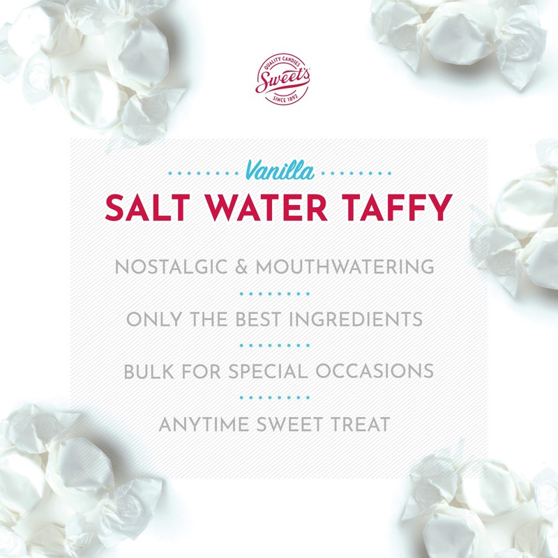 Sweet Candy Company Salt Water Taffy Individually Wrapped - Salt