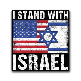 Support Israel: Vinyl Decal Stickers for Advocates and Allies (Flags White)