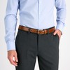 Haggar Men's Essential Belt-Dress and Casual, Tan Classic, Medium (34-36)