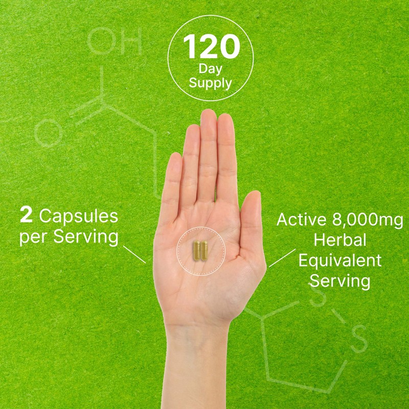 Organic 10-in-1 Mushroom Supplement 8,000mg Per Serving, 240 Capsules –