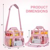 Clear Lunch Bag 10-Can with Adjustable Shoulder Strap for Women/Men,