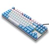 iBlancod K87 87 Keys Wired Mechanical Keyboard Metal Panel Two-color