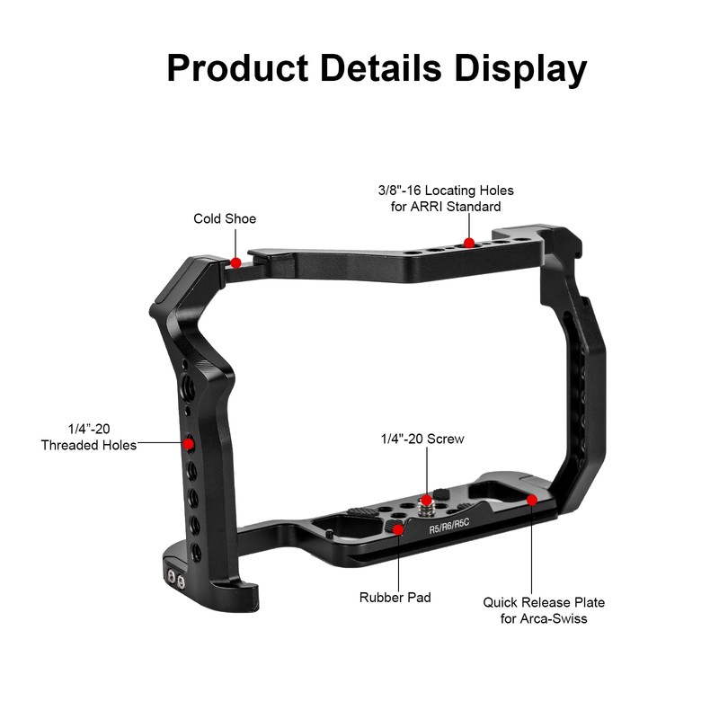 R5 ii/R5/R6/R5C/R6 ii Camera Cage,R5 Mark ii/R6 Mark ii Cage
