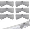 6 Pack Gutter Extension Hinge Stainless Steel Downspout Extension Flip-Up