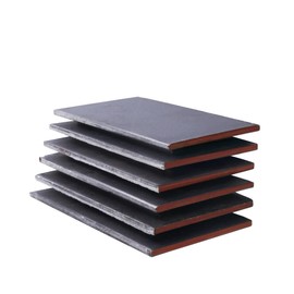 HERMIT TOOLS 6 Pack 4"x2"x0.125" 1095 Steel Flat Stock Bar Blade Billets Blanks Knife Making Forging,Damascus Steel,The Perfect Knife Making Steel for Professional & Hobbyist Use