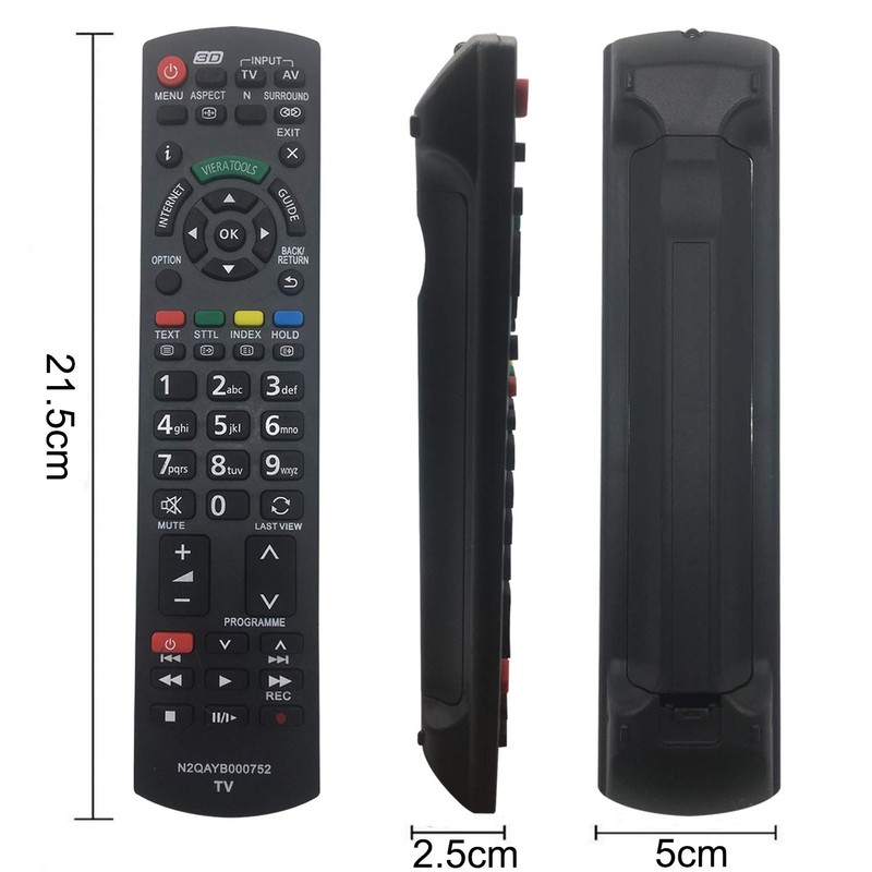 FOXRMT Replacement Panasonic Remote Control for Panasonic Smart TV N2QAYB000487