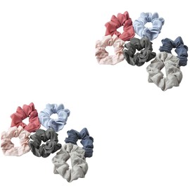 FOMIYES 2sets Elegant Ponytail Hair Band for Women Girls Elastic Hair Ties Set Stripe Pattern for Curly Thick 6pcs*2