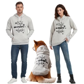 Spajoy Dog Hoodies Premium Quality, Dog and Owner Matching Hoodies, Dog Warm Jacket Calming Milk Soft Fleece Interior, Owner and Dog Hoodies are Sold Separately