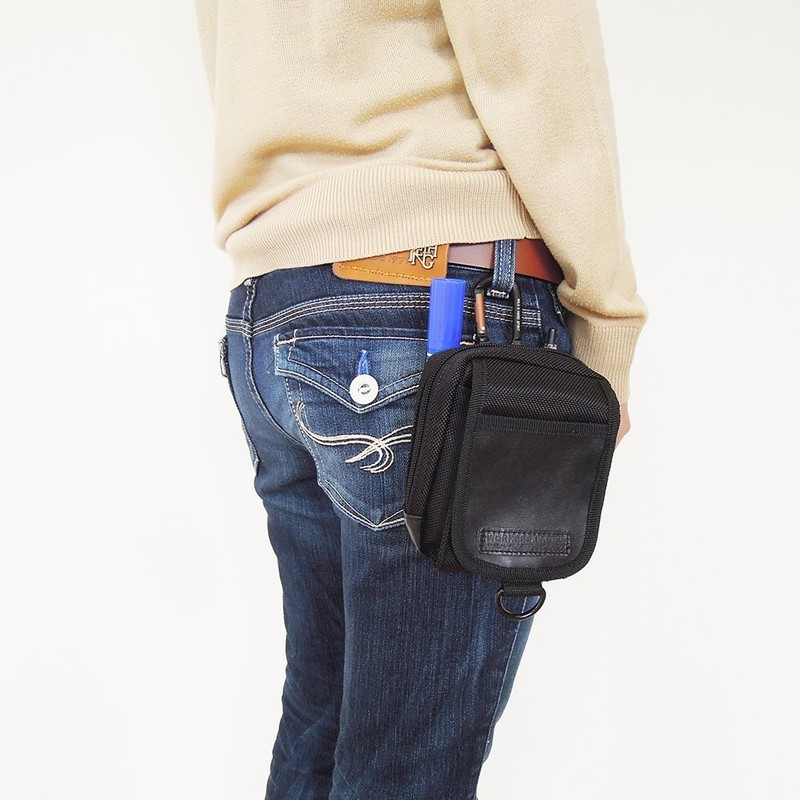 [ワーカーズレーベル] ポーチ 小物ケース ブラック