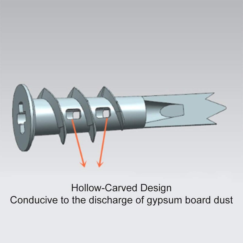 Plasterboard Screws Self-Drilling 13 x 42 mm, Metal Plasterboard Dowels