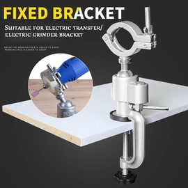 Universal Electric Drill Electric Grinder Bracket, Table Vise, Universal Rotating Vise 360°, Universal Work DIY Adjustable Multifunctional Aluminum Alloy Electric Drill Fixed Vise