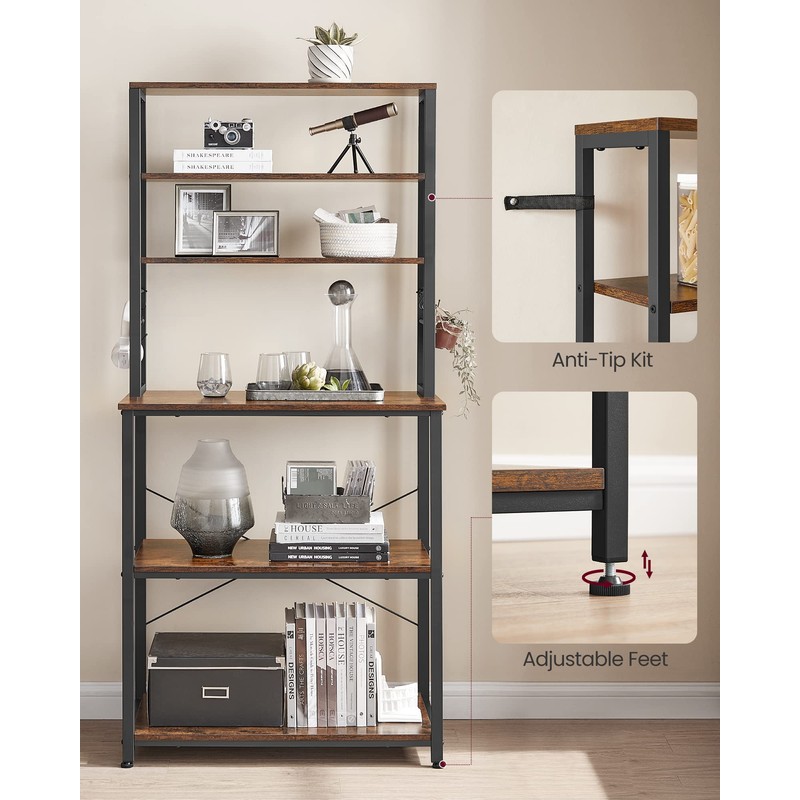 VASAGLE Coffee Bar, 31.5 Inches Baker's Rack for Kitchen with