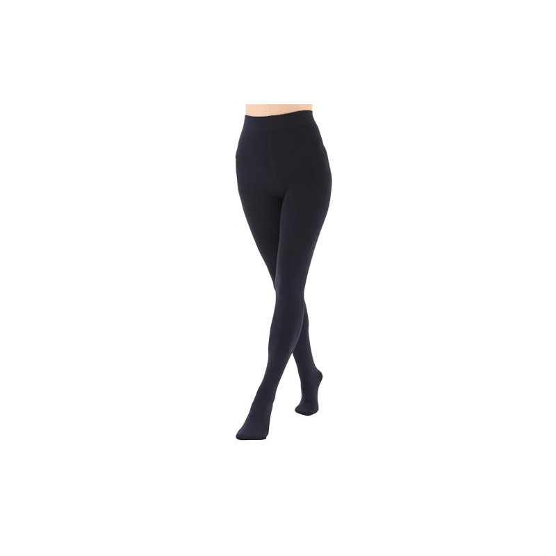 EVERSWE Women's Opaque Fleece Lined Tights, Thermal Tights, navy