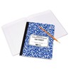 EPI Wide Ruled Marble Composition Notebook, Blue, 100 Sheet, 4-Pack