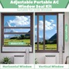 Memrita Portable Air Conditioner Window Vent Kit with Insulation Foam
